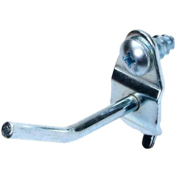 DuraHook 1" Single Rod, 30 Degree Pegboard Hook, 10 Pack